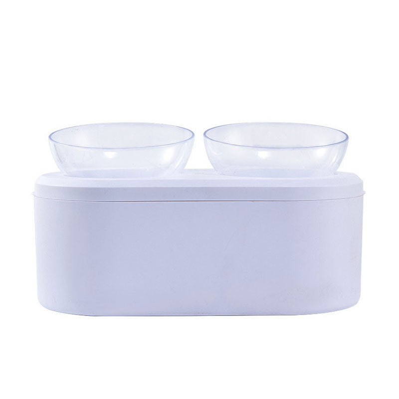 Transparent Double Tilted Bowl – Comfortable Neck-Friendly Meals