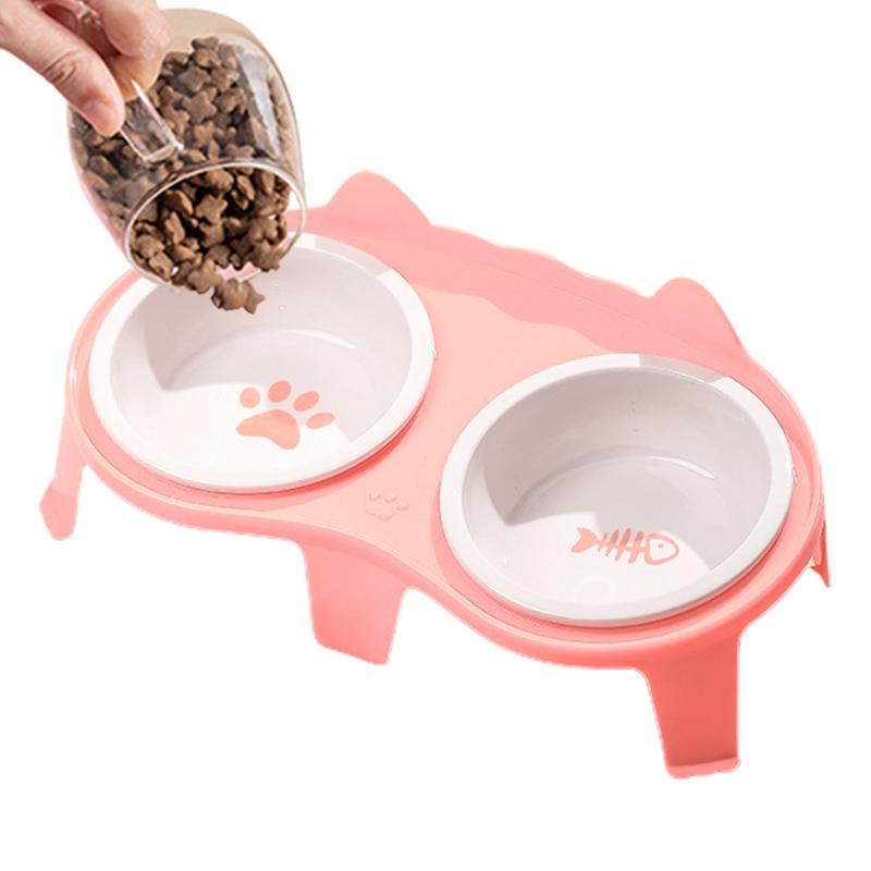 Tilting Pet Bowl Set – Cute & Comfortable