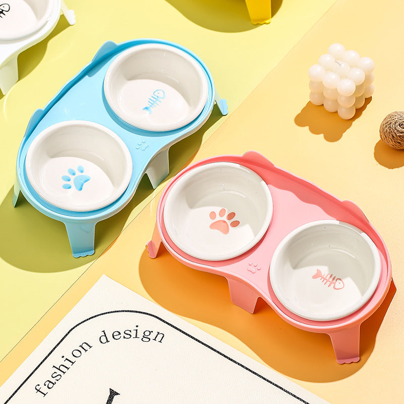 Tilting Pet Bowl Set – Cute & Comfortable